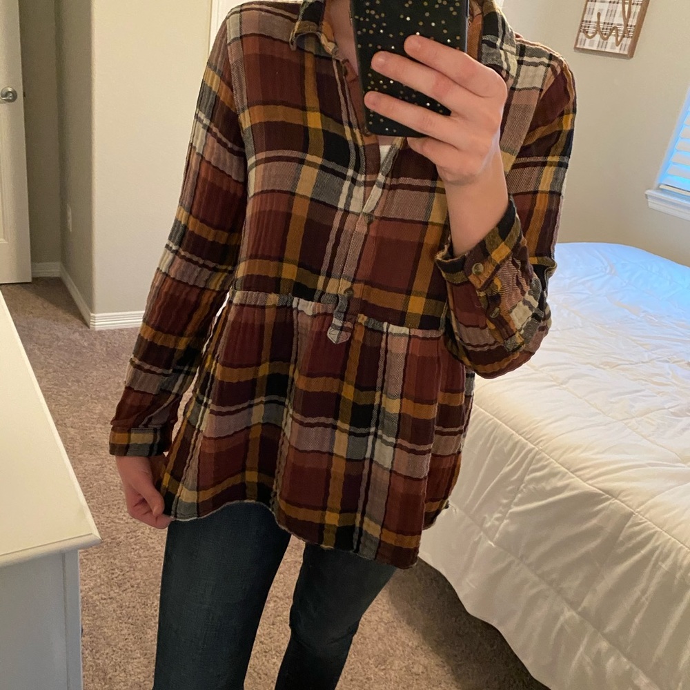 Soft Plaid Blouse from American Eagle